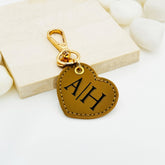Leather Heart Keychains • Custom Leather Keychain • Custom Logo • Custom Gift Keychain • Personalized Gift • Gift Heart Custom Keychain